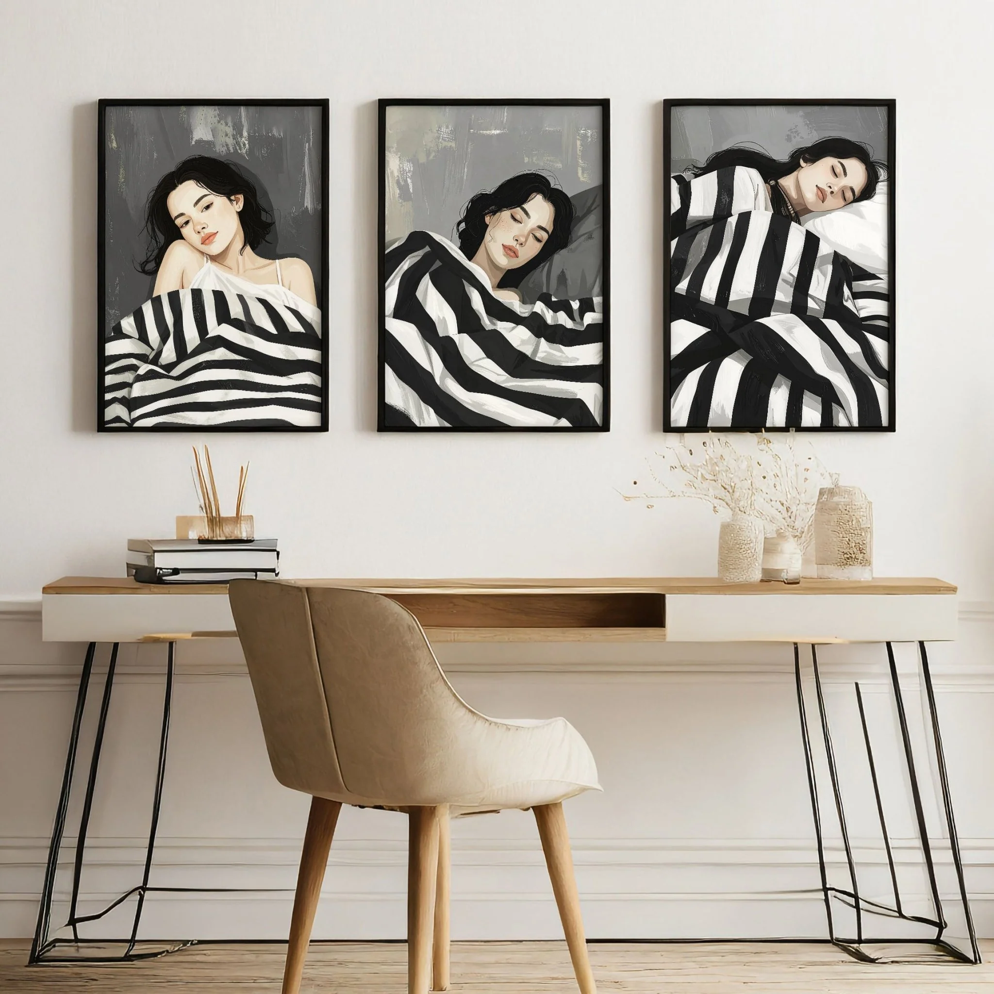 Pictures In Frames | Set of 3 Boho Women Wall art Prints - Image 8