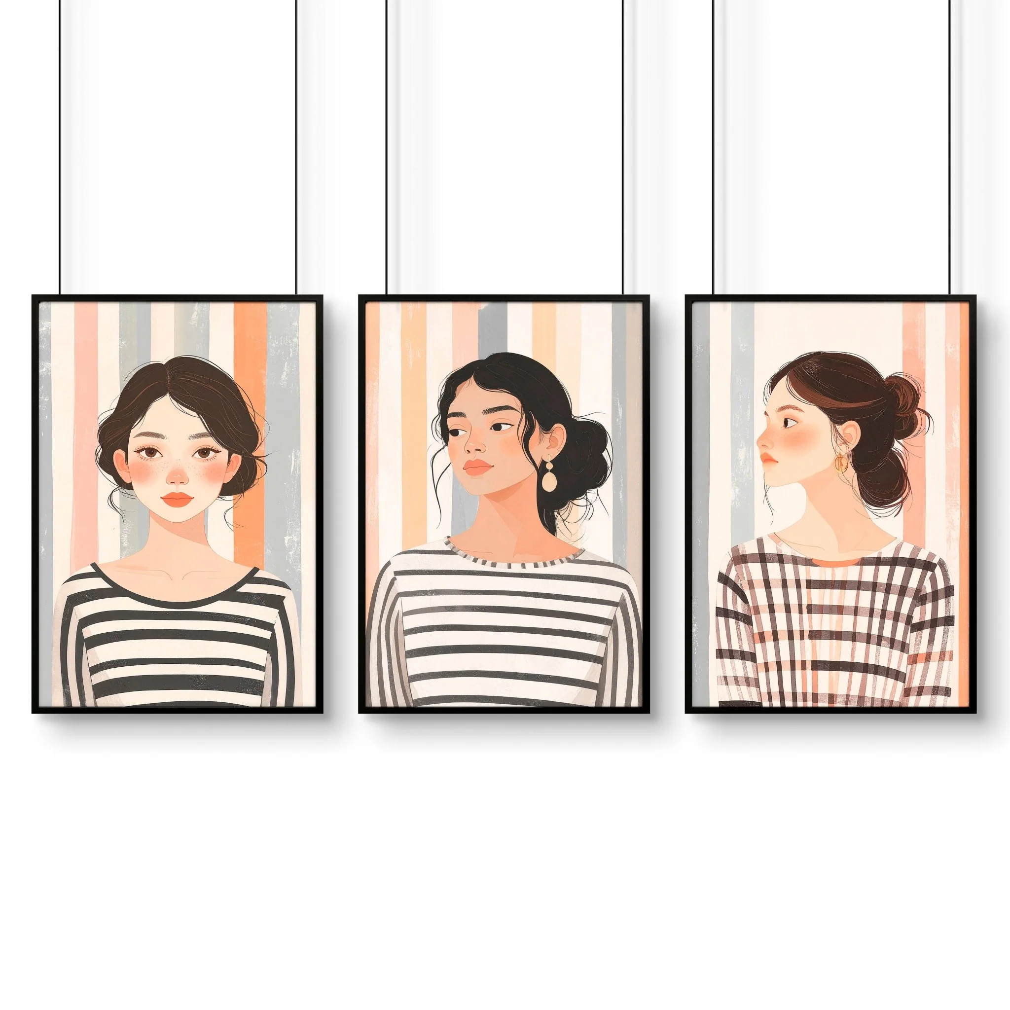 Pictures On Walls Gallery | Set of 3 Boho Women Wall art Prints - Image 15