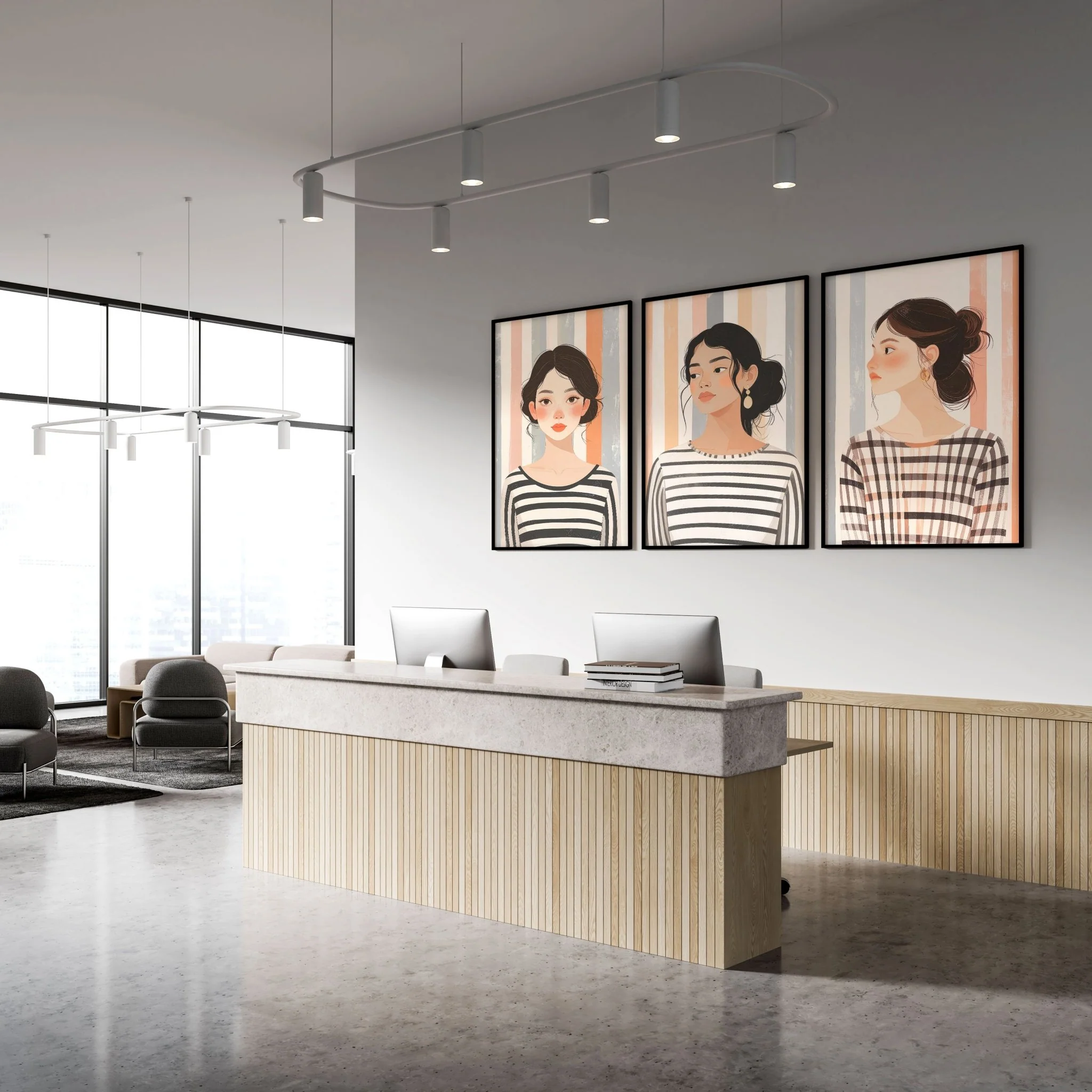 Pictures On Walls Gallery | Set of 3 Boho Women Wall art Prints - Image 2