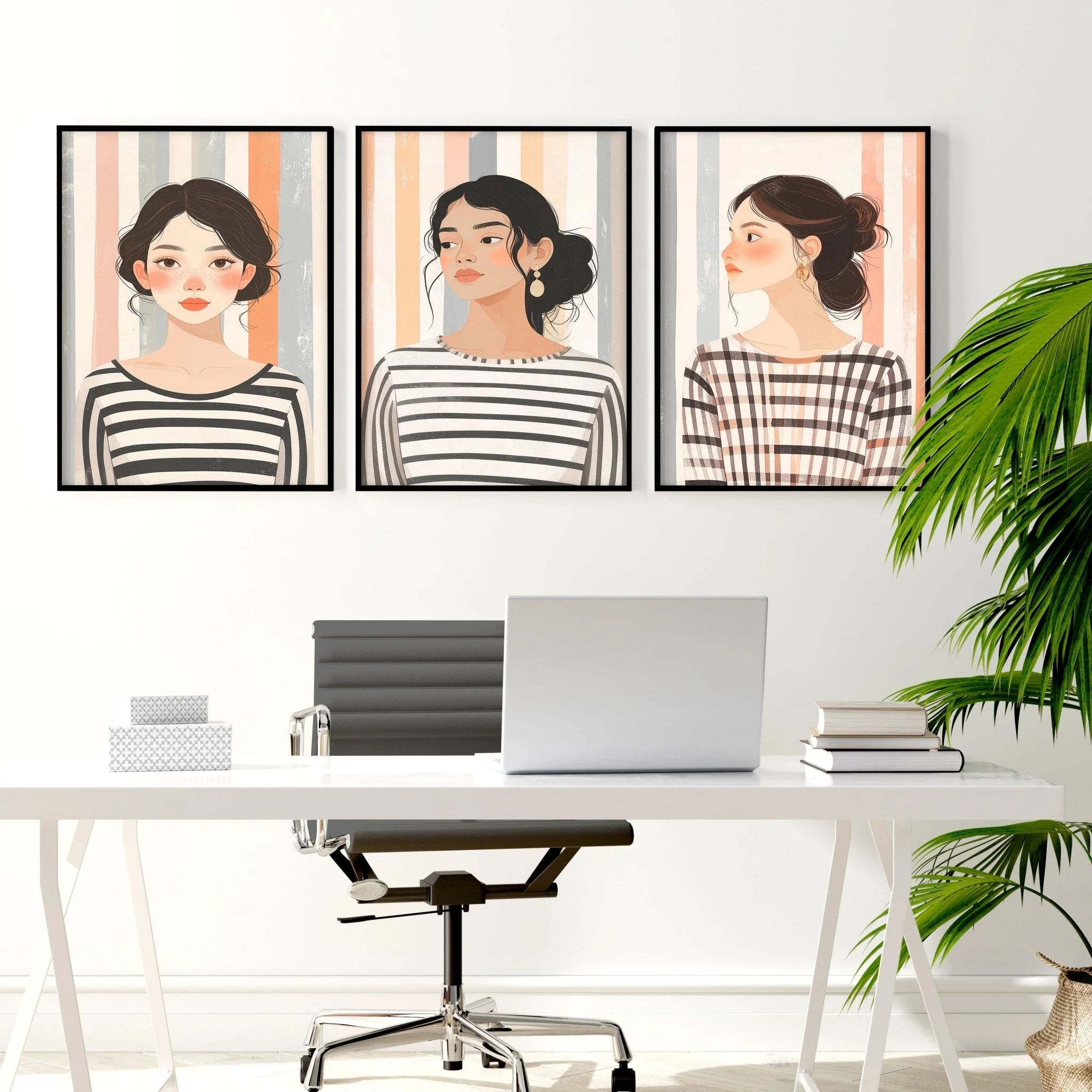 Pictures On Walls Gallery | Set of 3 Boho Women Wall art Prints - Image 4