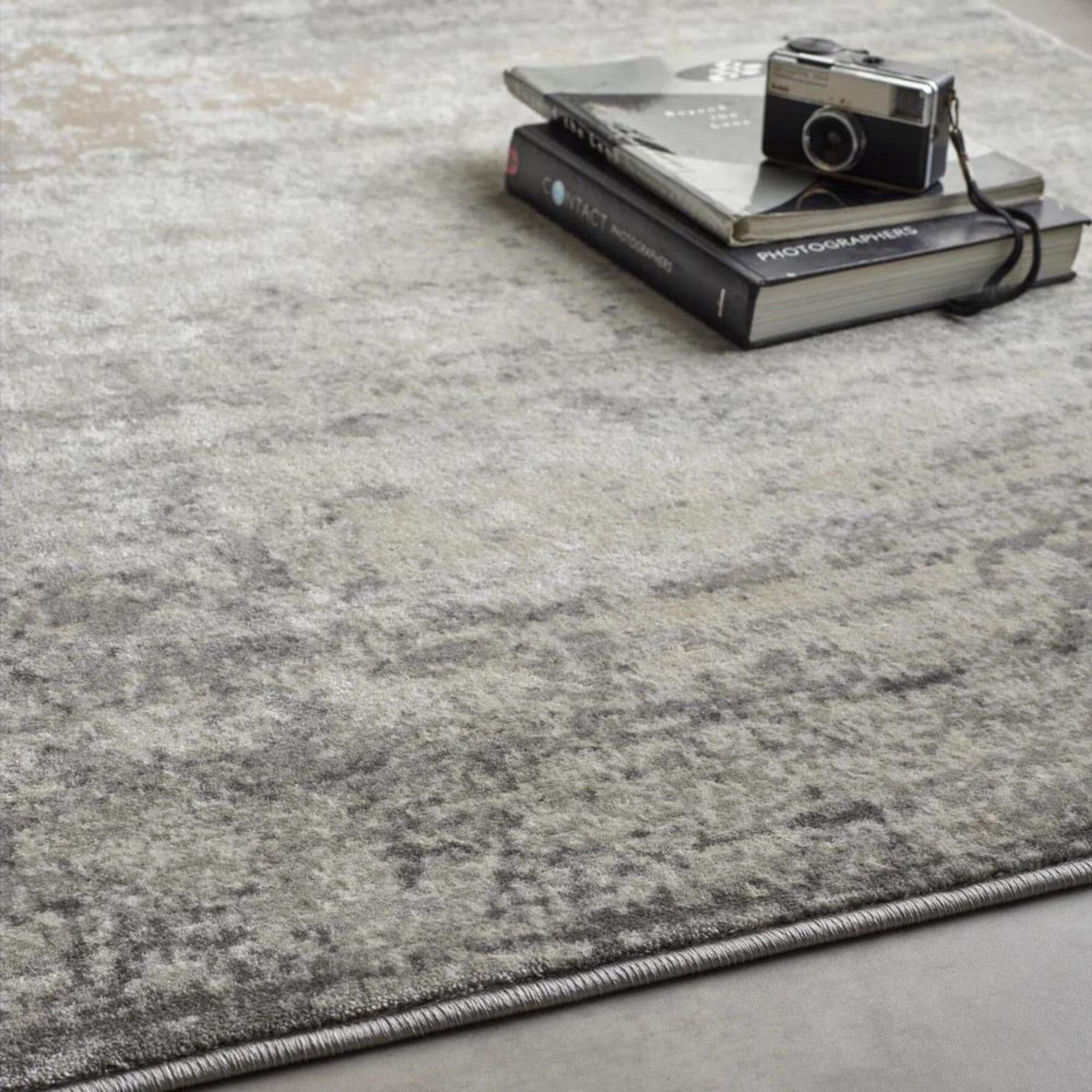 Poetic Grey Abstract Rug - Image 2
