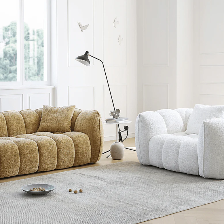 Pooky Pumpkin Single Armchair, White Boucle - Image 14