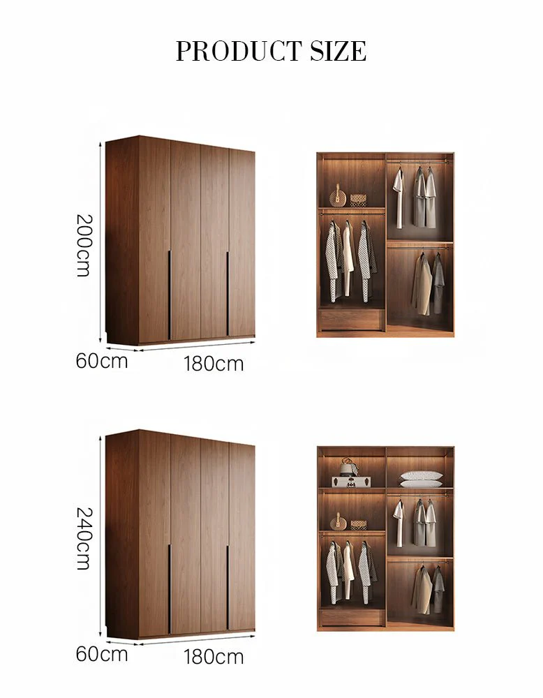 Popescu Wardrobe, Tall Wardrobe, Wood - Image 11