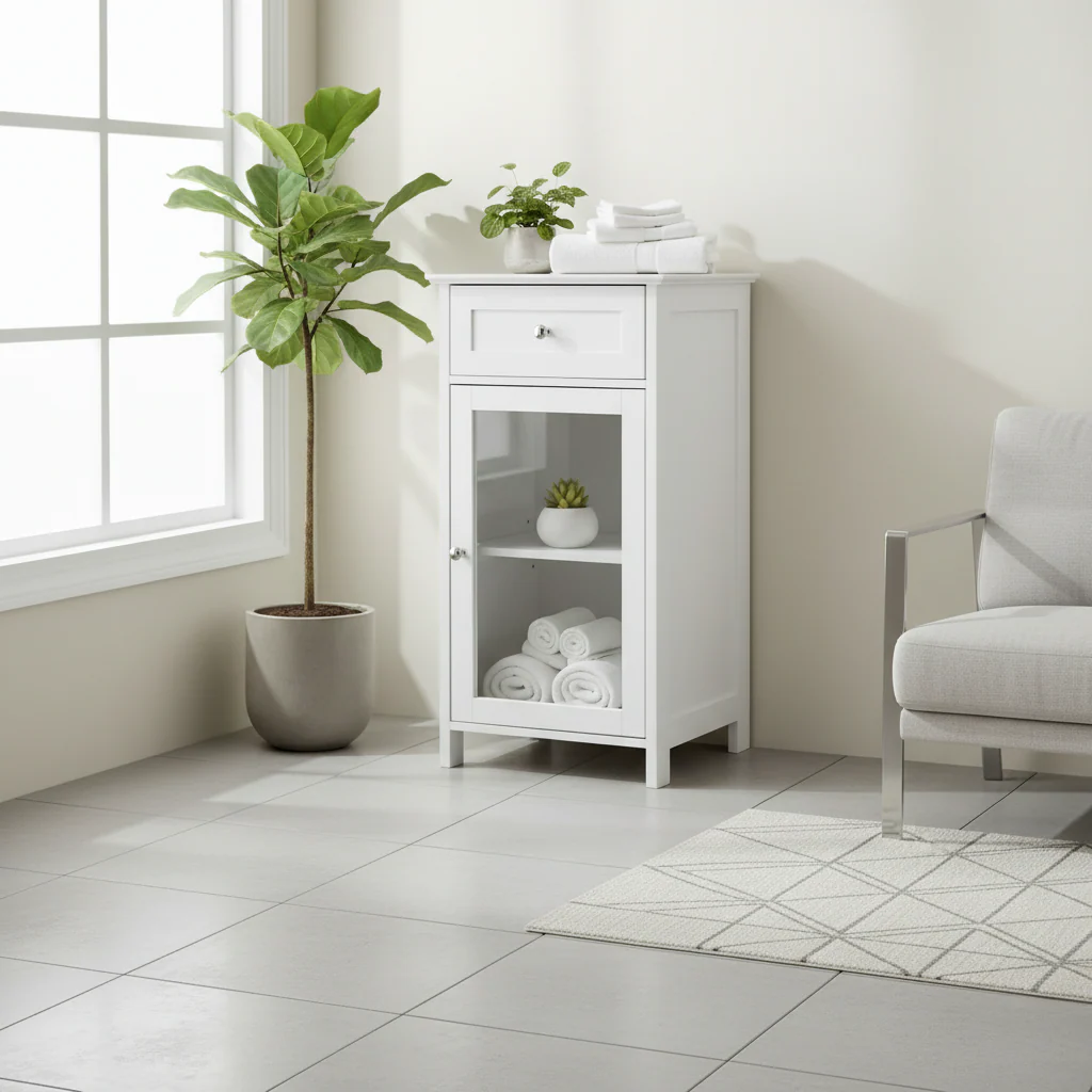 Portland 1 Inner Shelf And Drawer Cabinet - Image 5