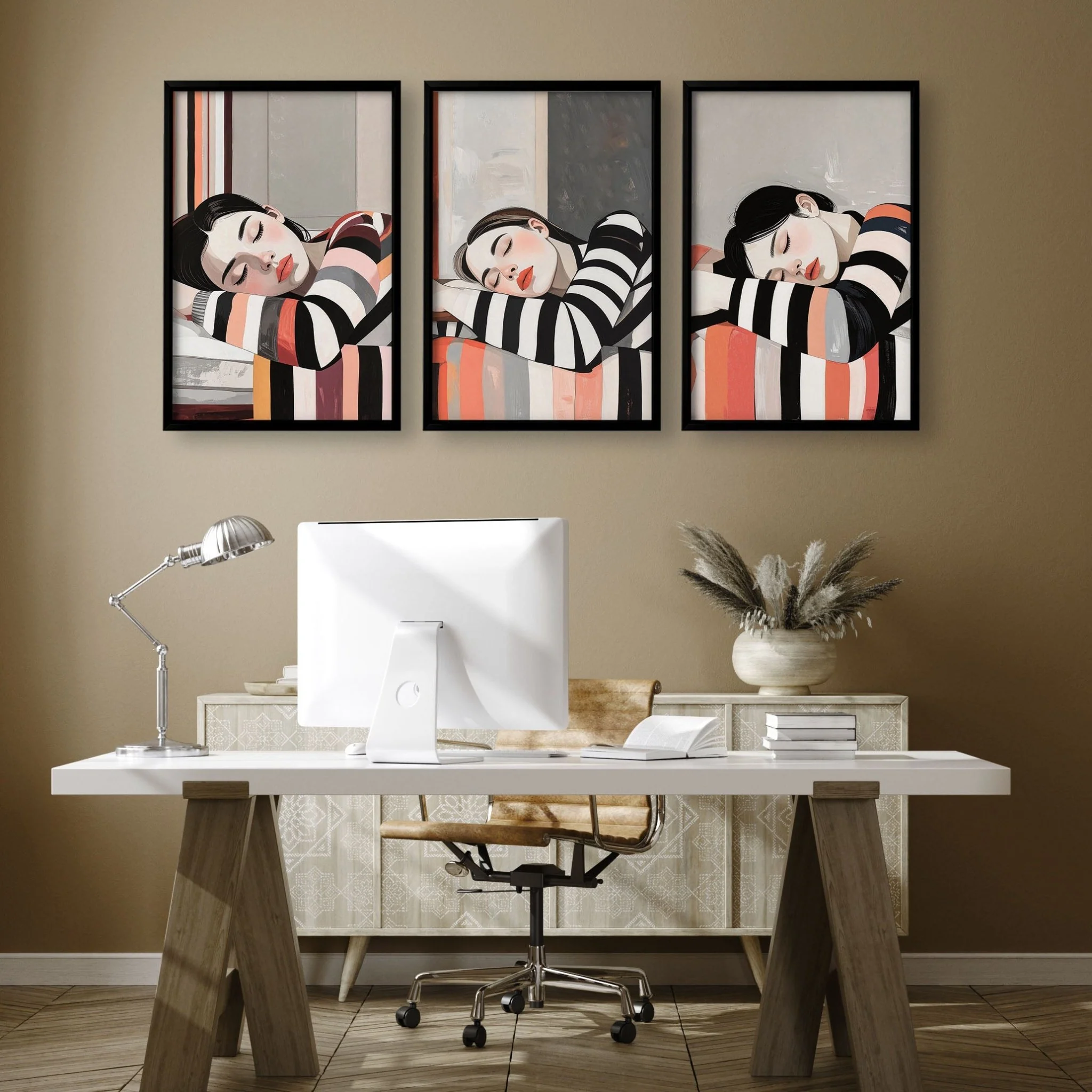 Posters Art Prints | Set of 3 Boho Women Wall art Prints - Image 4