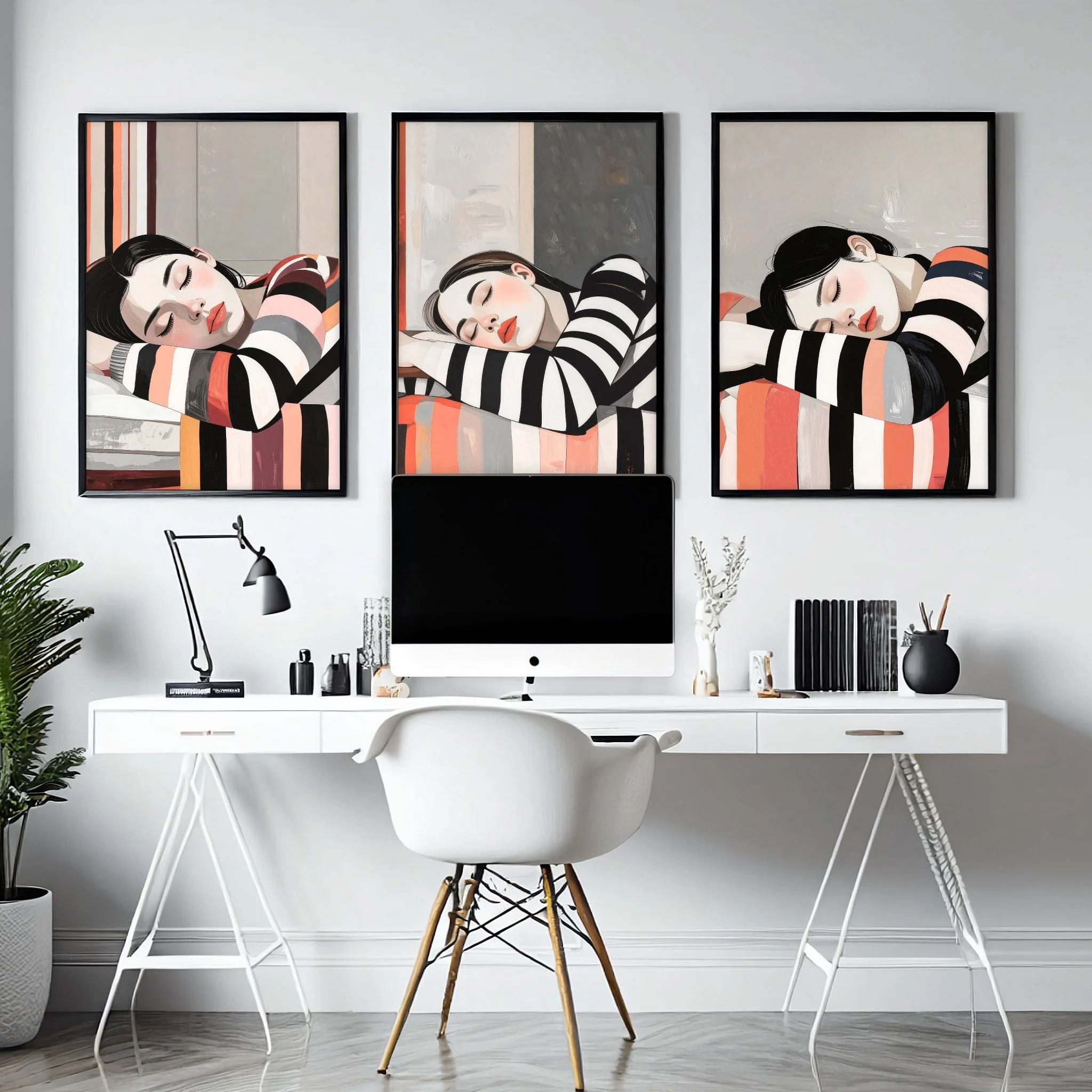 Posters Art Prints | Set of 3 Boho Women Wall art Prints - Image 7
