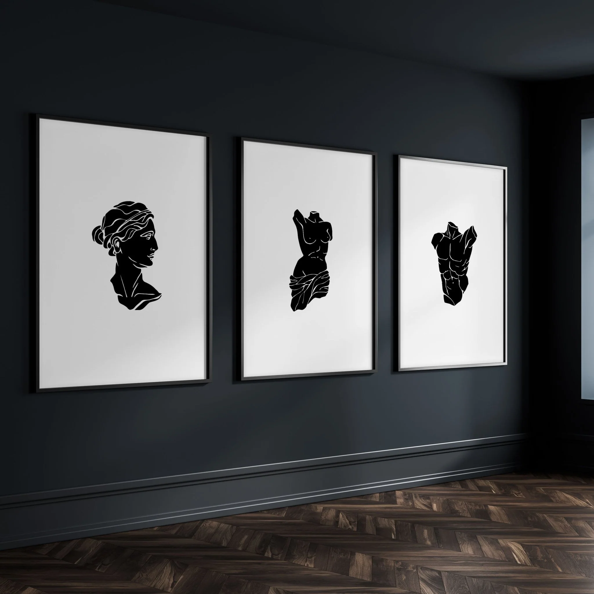 Posters With Frames | Set of 3 Sculpture Wall art Prints - Image 5