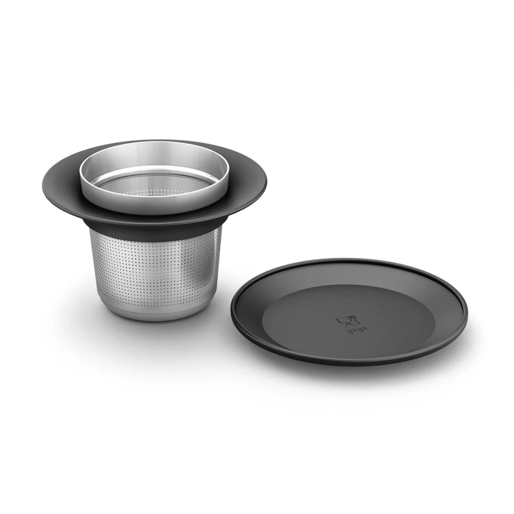 Premium Tea Strainer - Omba Brushed Stainless Steel Filter - Image 2