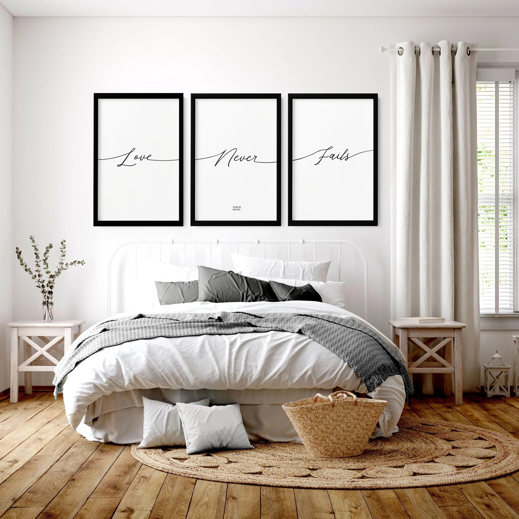 Love word art for walls | set of 3 Bedroom wall art prints - Image 8