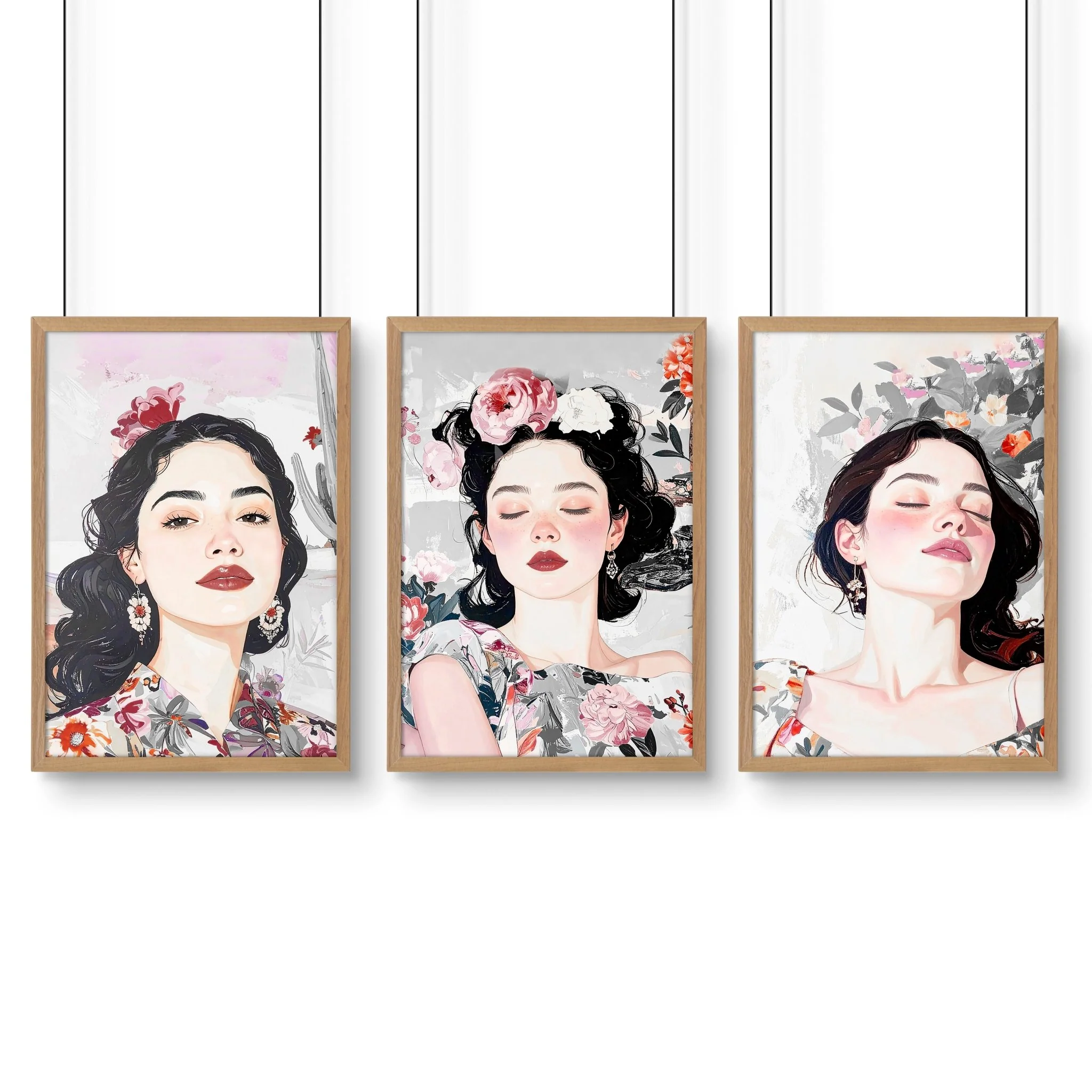 Print Sets Of 3 | Set of 3 Boho Women Wall art Prints - Image 14