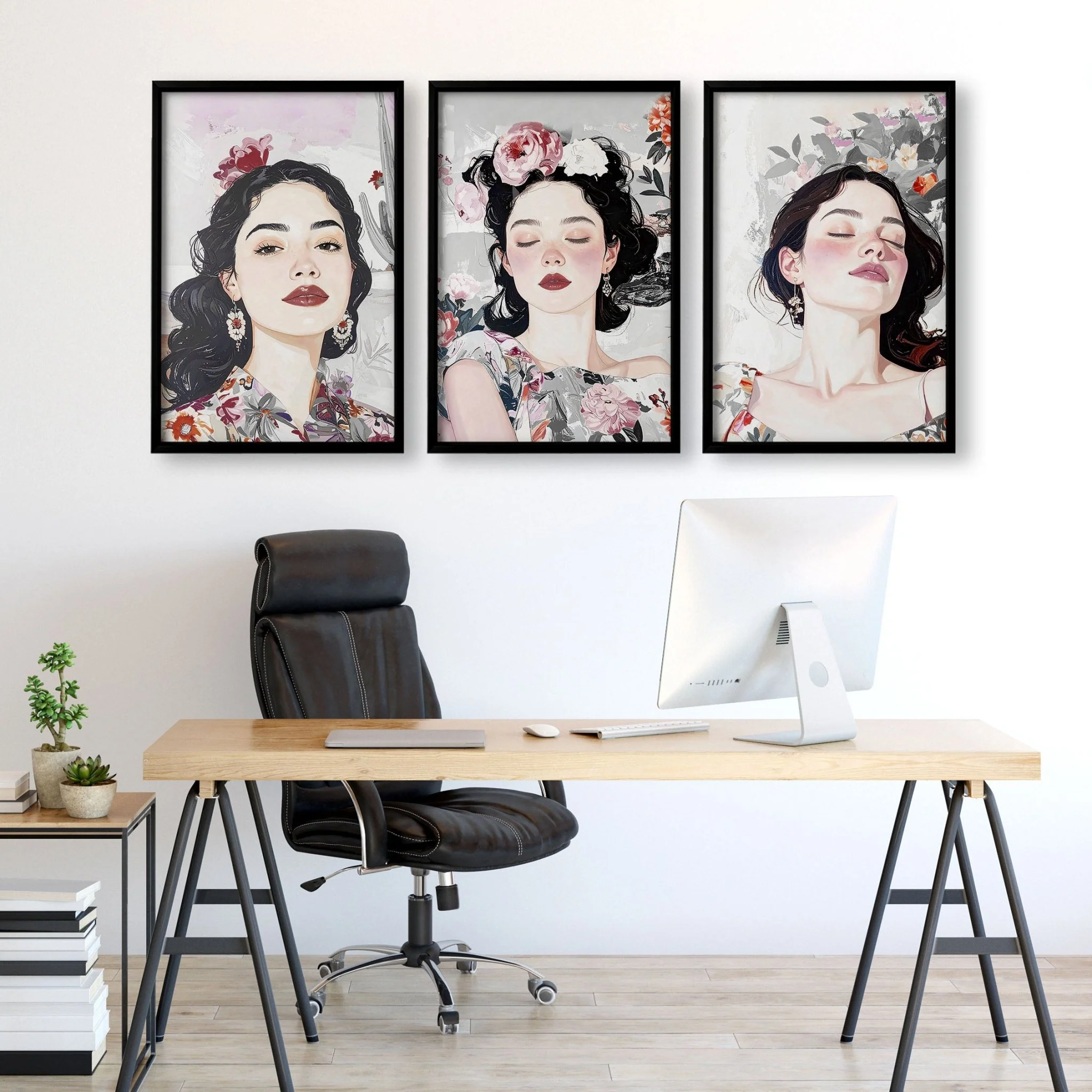 Print Sets Of 3 | Set of 3 Boho Women Wall art Prints - Image 7