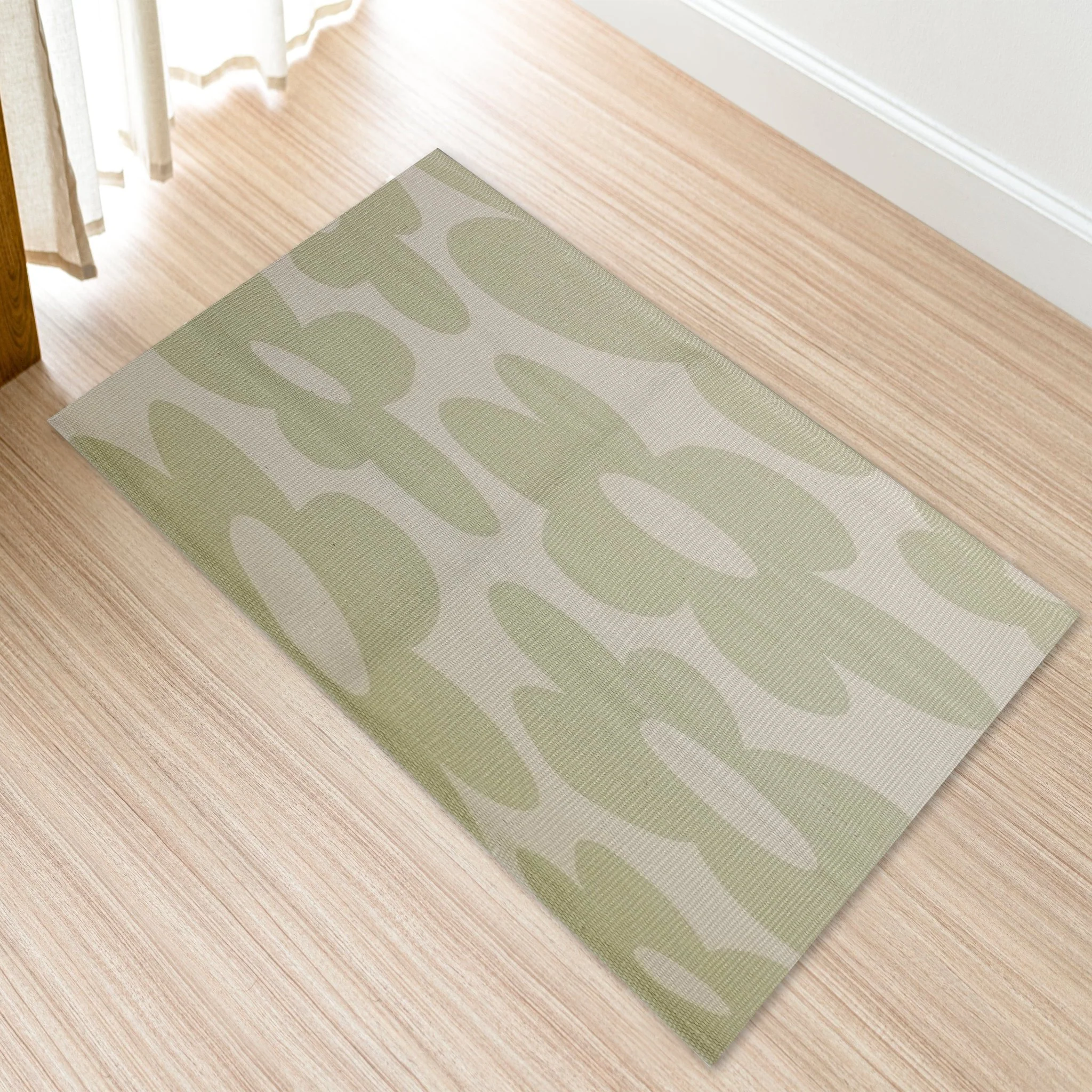 Printed Rug Jardin Design Modern Non-Slip Soft Durable Floor Rug for Living Room Bedroom Office - Image 3