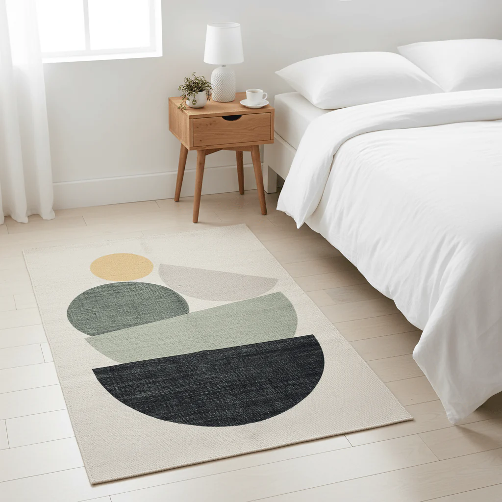 Printed Rug Tokyo Design Modern Non-Slip Soft Durable Floor Rug for Living Room Bedroom Office