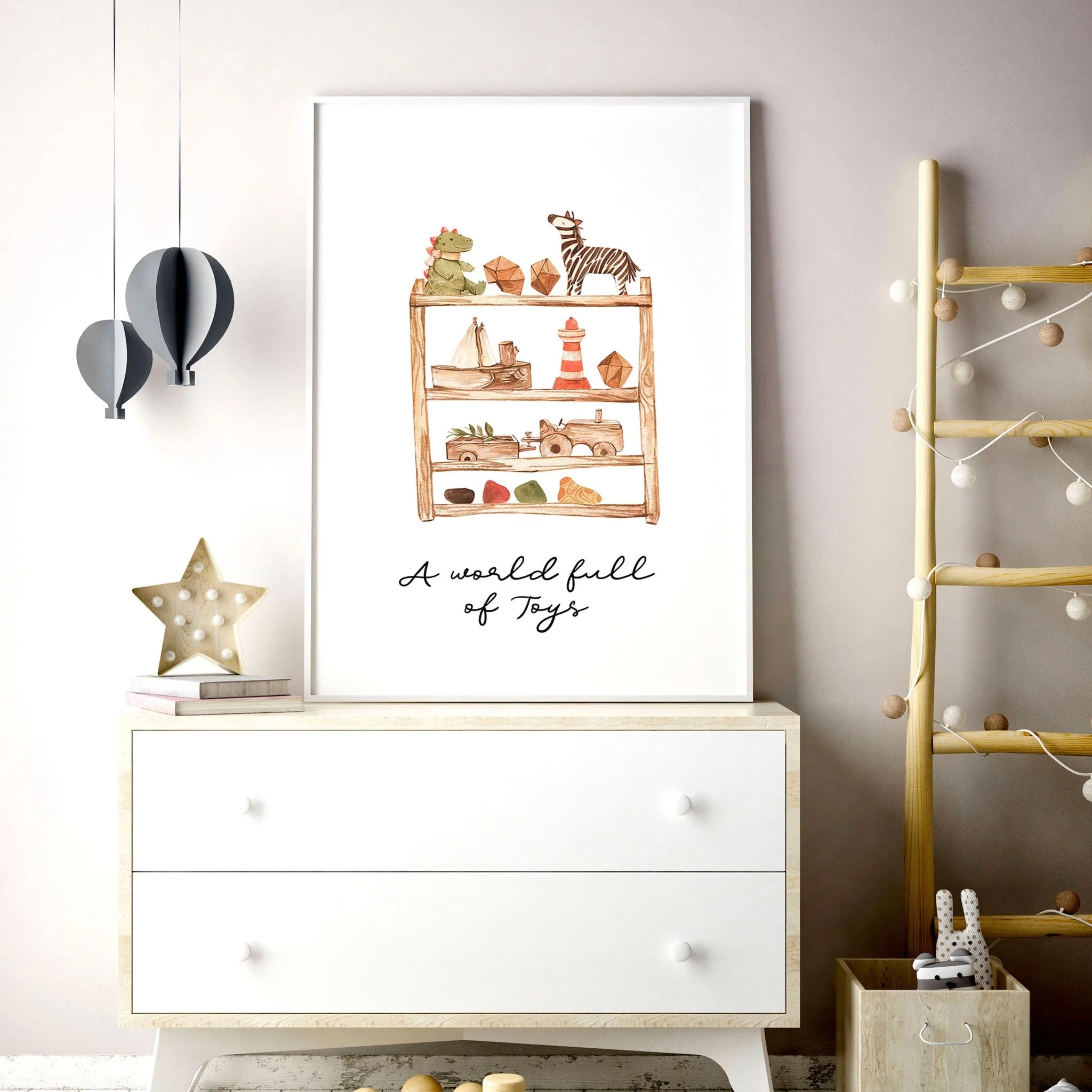 Prints for a nursery | Bohemian decor wall art print - Image 2
