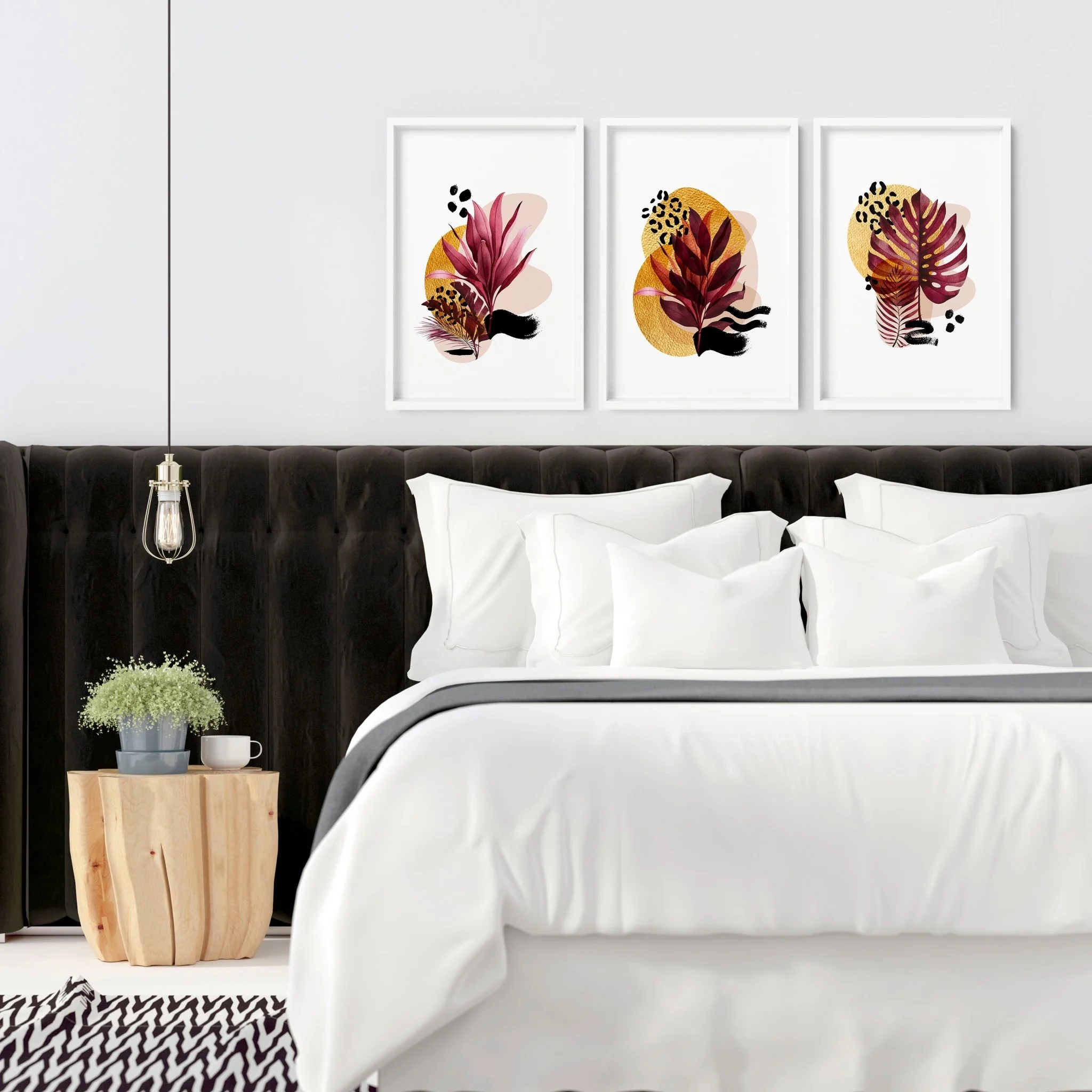 Prints for bedroom | set of 3 wall art - Image 2