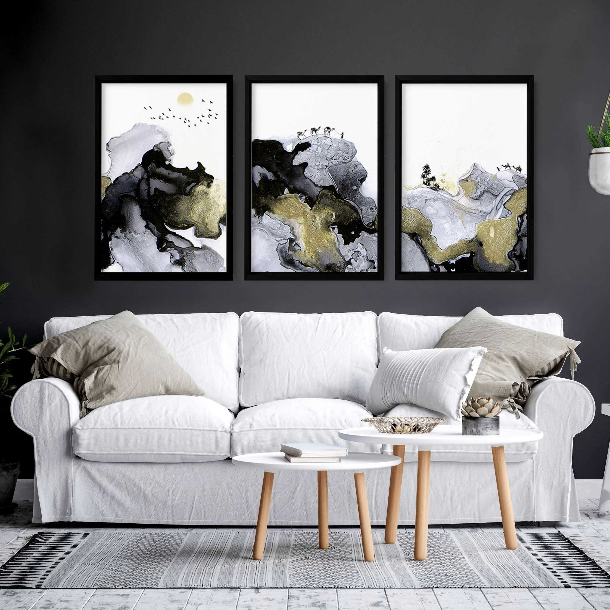 Prints For Living Room | set of 3 wall art prints - Image 2