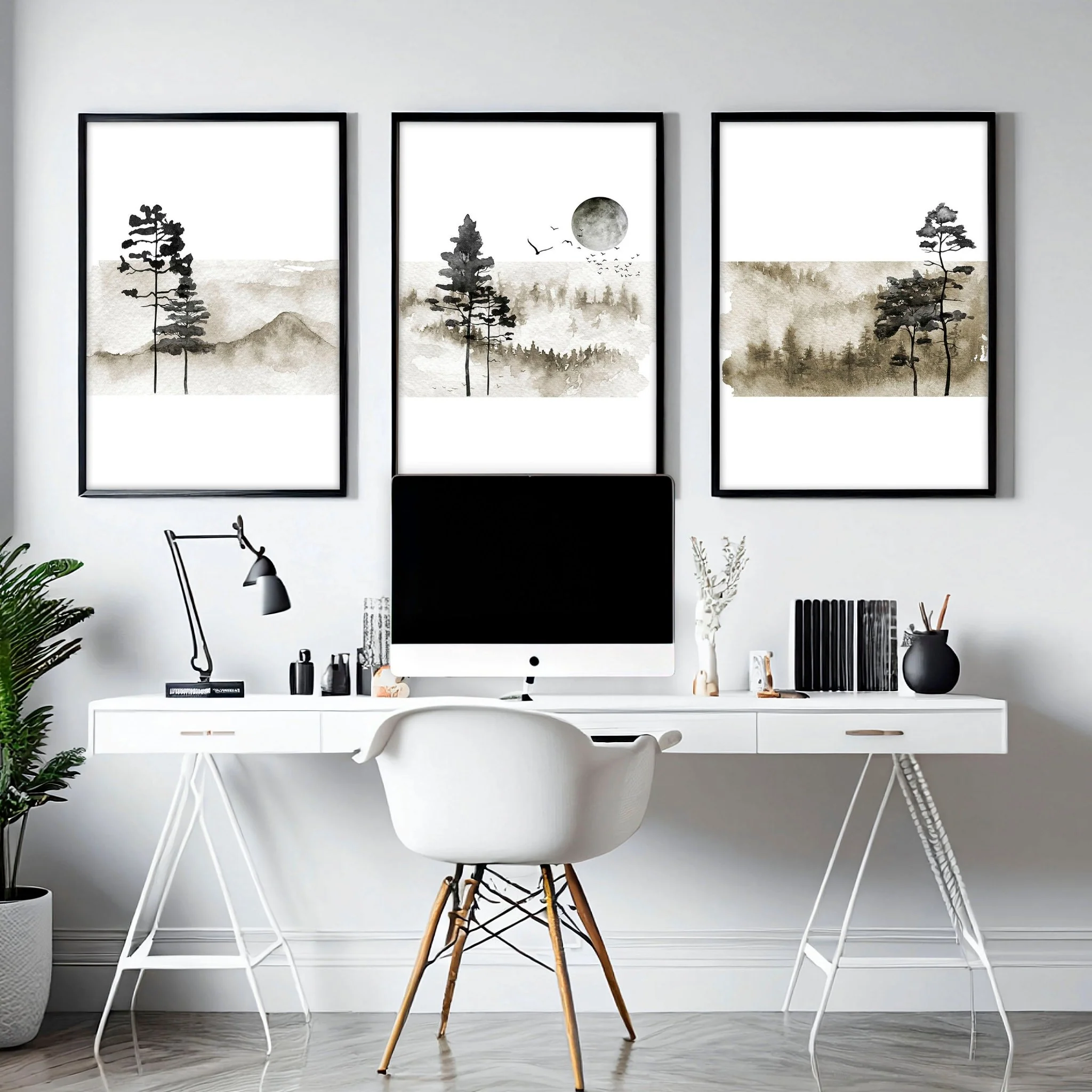 Prints for the office | Set of 3 Scandinavian wall art - Image 2