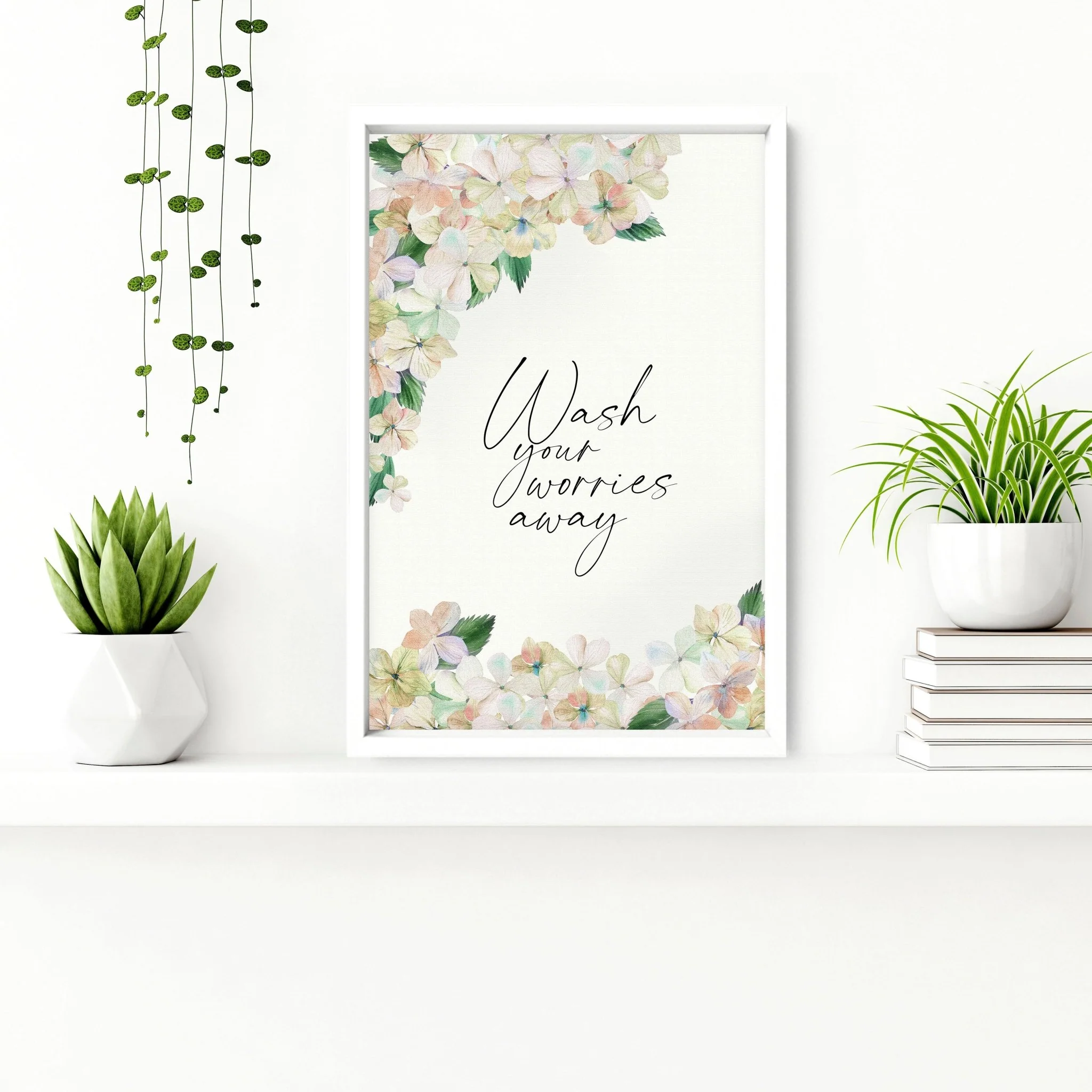 Prints of flowers for the bathroom | Set of 2 wall art prints - Image 3