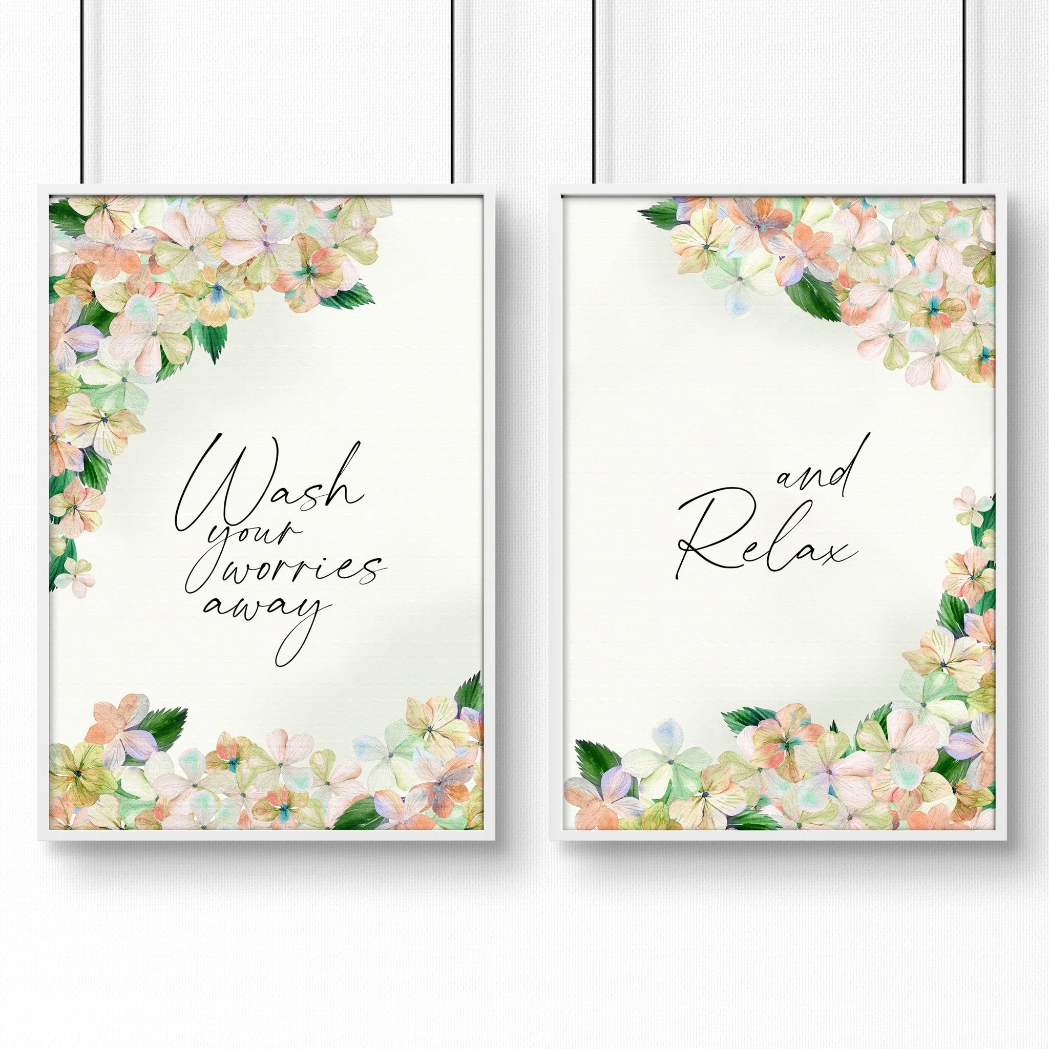 Prints of flowers for the bathroom | Set of 2 wall art prints - Image 6