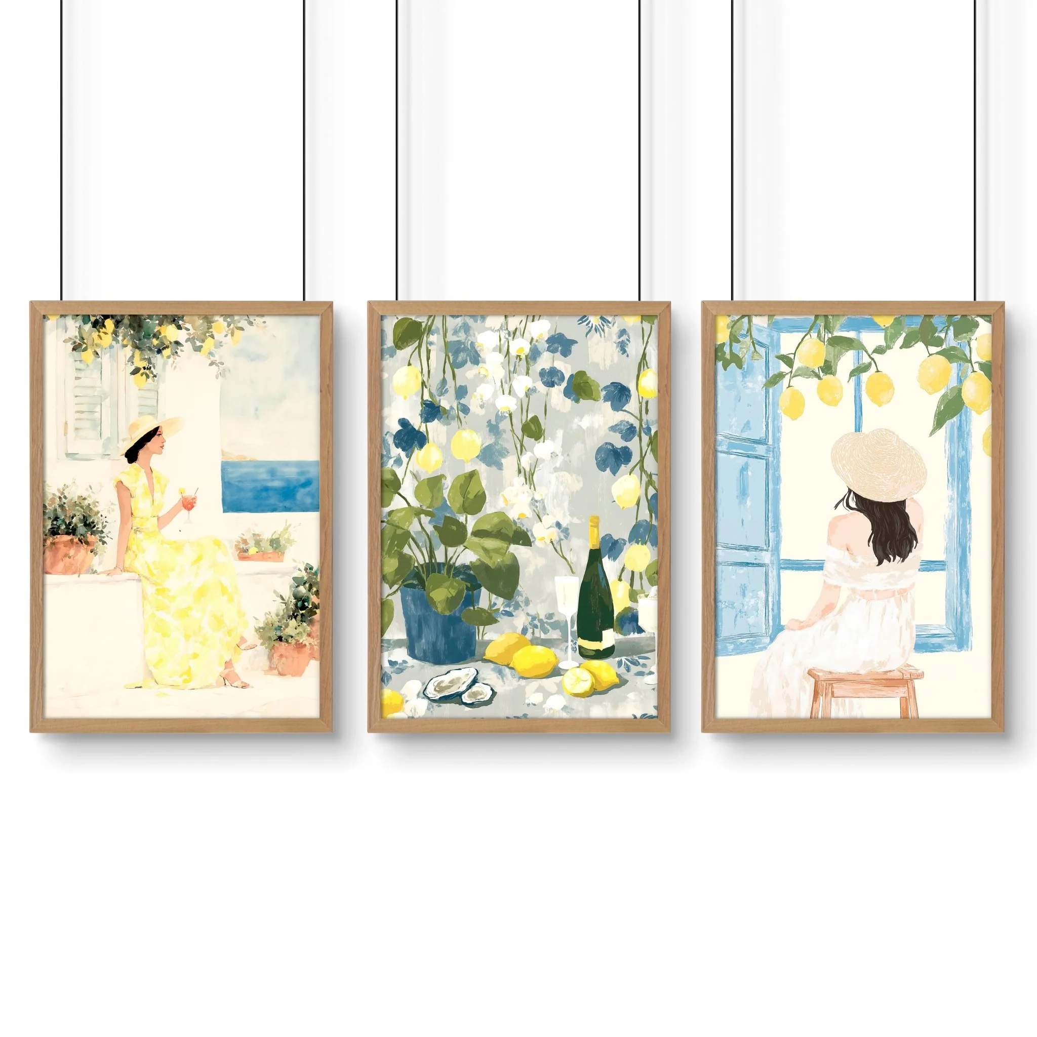 Prints of Lemons | Set of 3 Italian Lifestyle Wall art Prints - Image 16