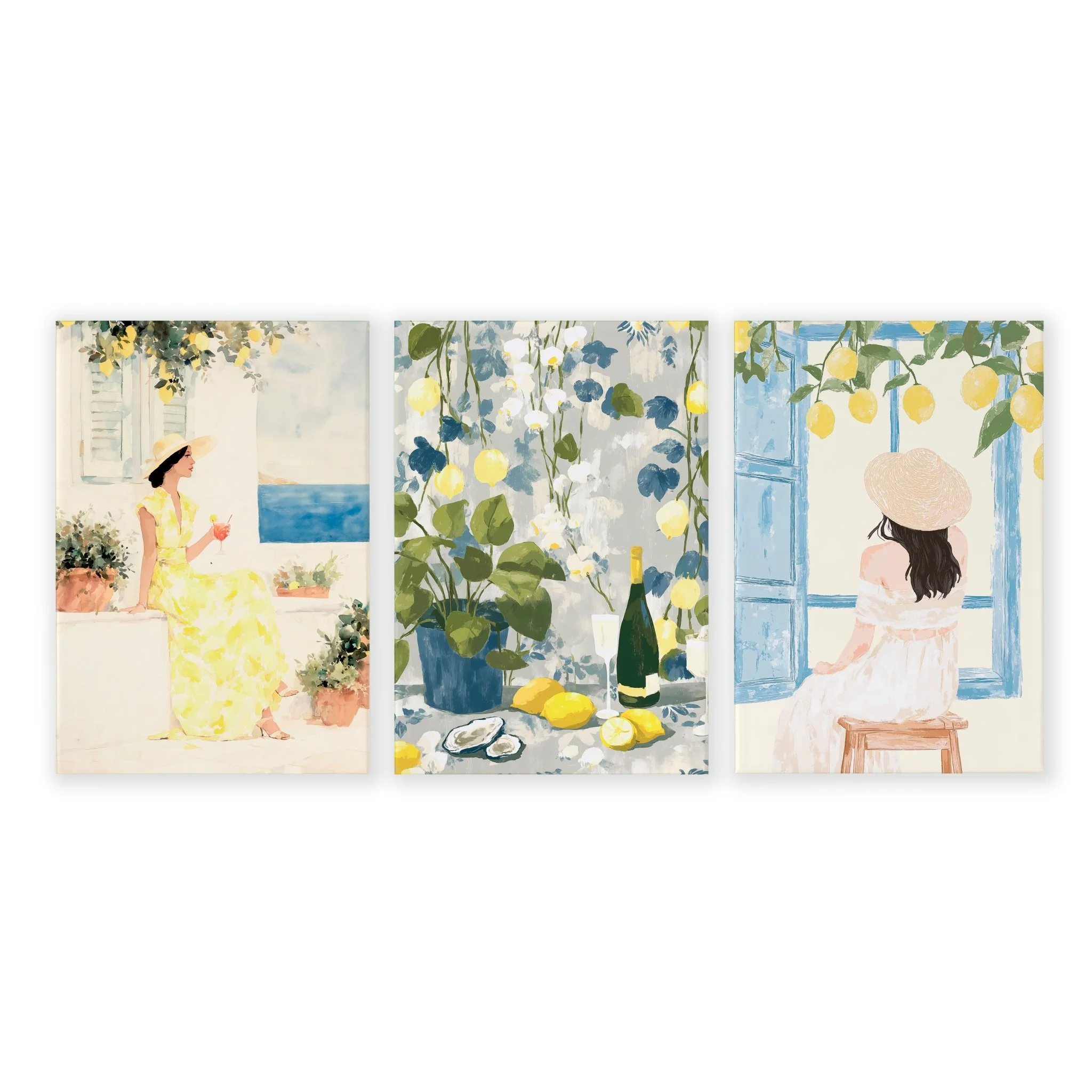 Prints of Lemons | Set of 3 Italian Lifestyle Wall art Prints - Image 18