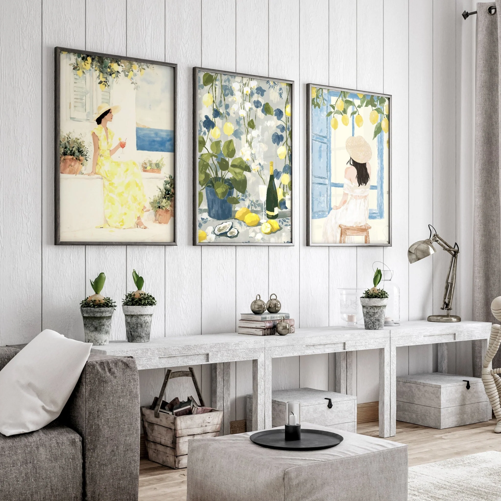 Prints of Lemons | Set of 3 Italian Lifestyle Wall art Prints - Image 5