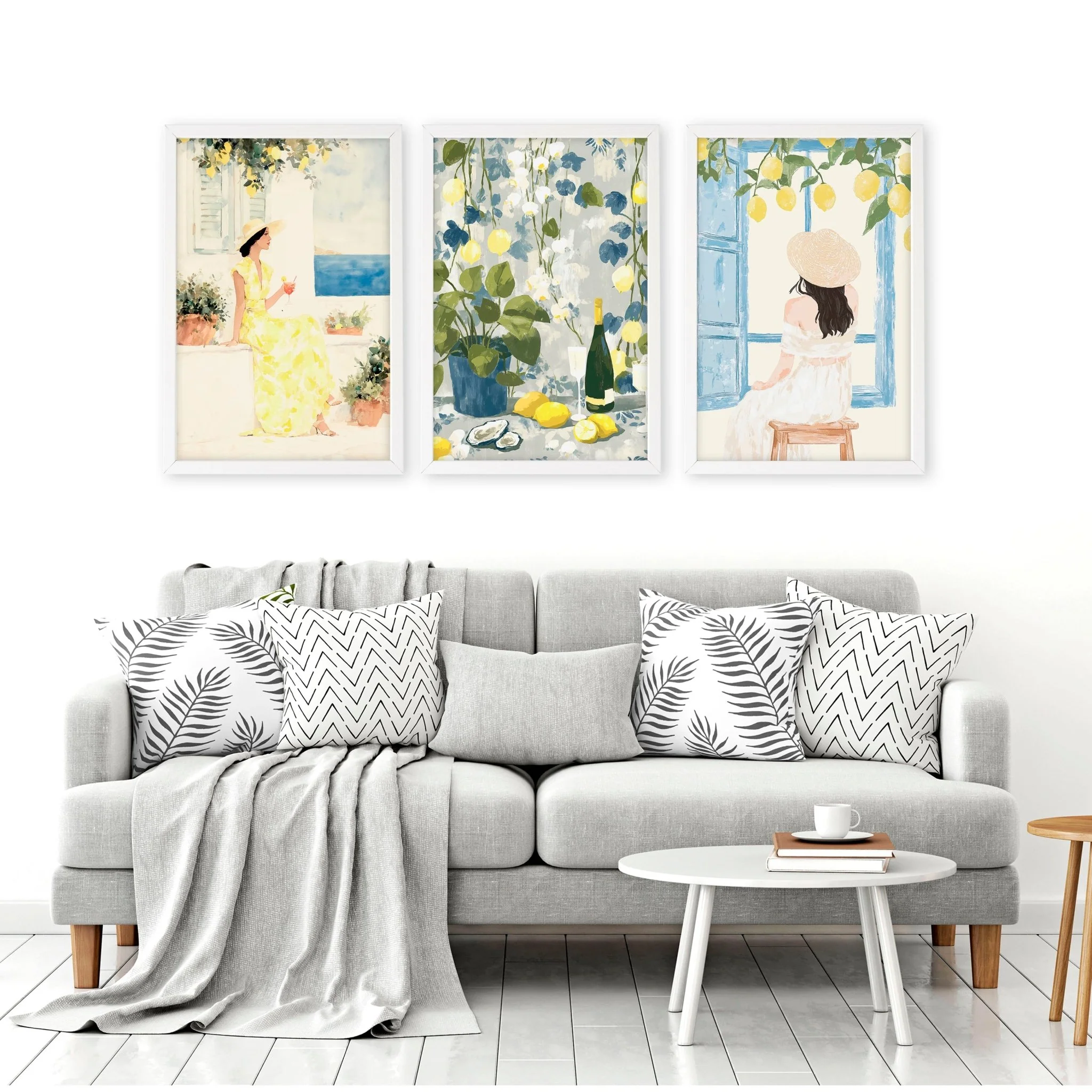 Prints of Lemons | Set of 3 Italian Lifestyle Wall art Prints - Image 6