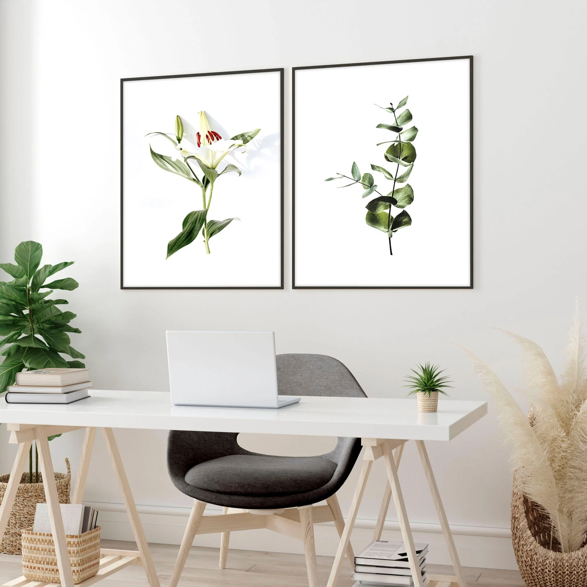 Professional office decor ideas | set of 2 wall art prints - Image 2