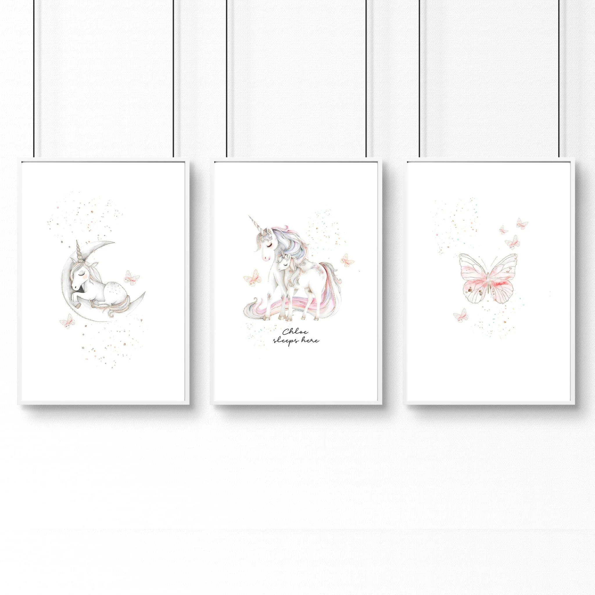 Rainbows Unicorns | Set of 3 wall art prints - Image 11