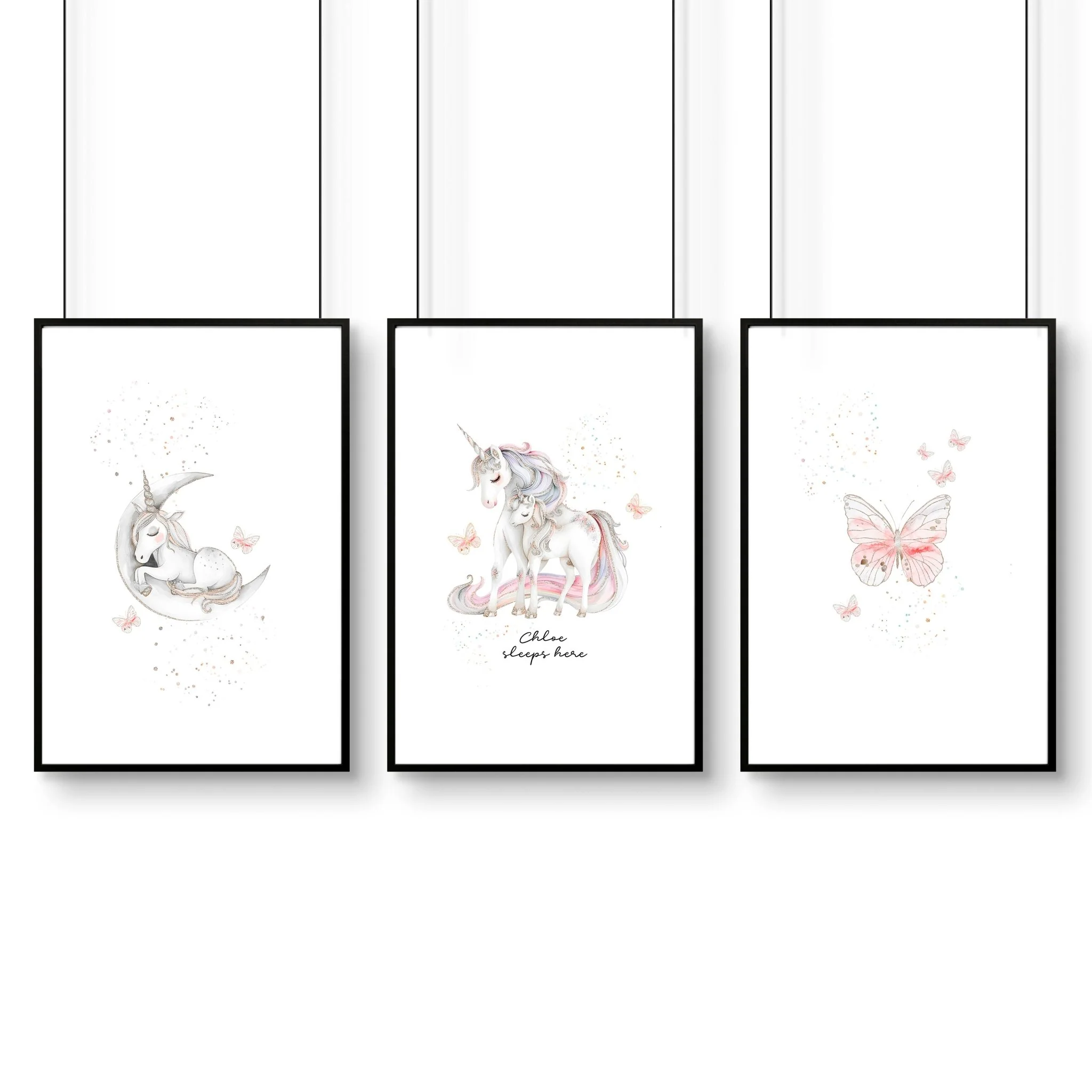 Rainbows Unicorns | Set of 3 wall art prints - Image 12