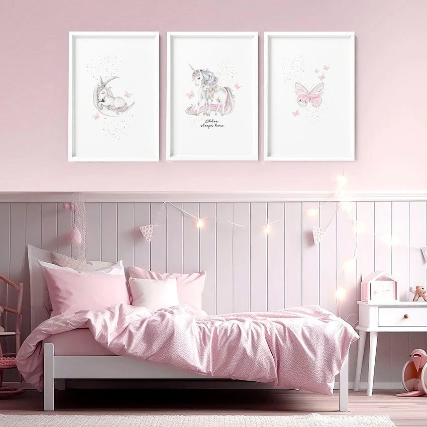 Rainbows Unicorns | Set of 3 wall art prints - Image 5