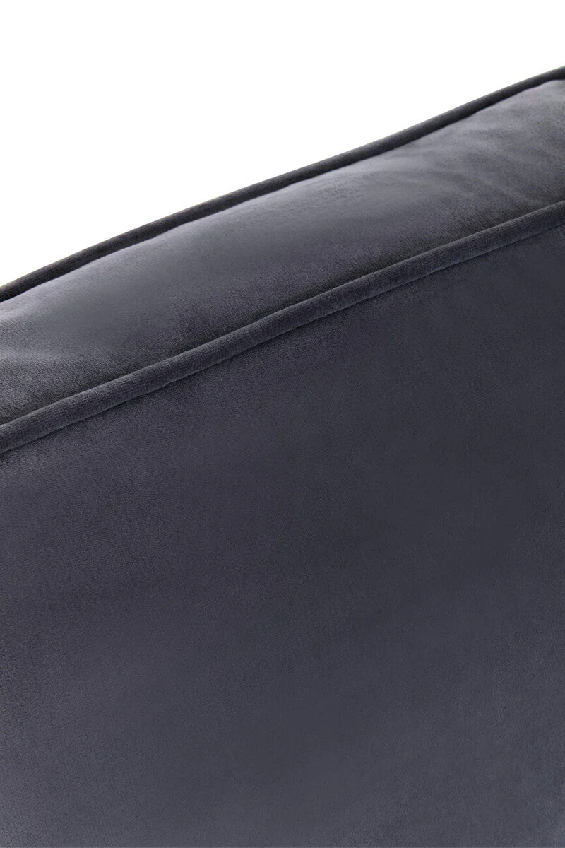 Ralph Three Seat Black Velvet Sofa - Image 17