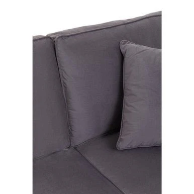 Ralph Three Seat Grey Velvet Sofa - Image 11