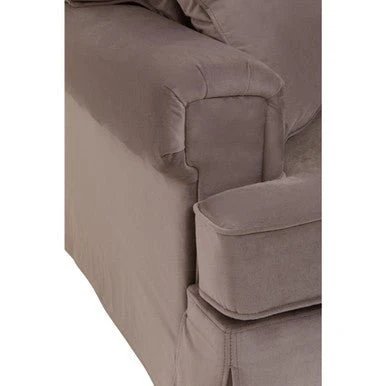 Ralph Three Seat Mink Velvet Sofa - Image 12