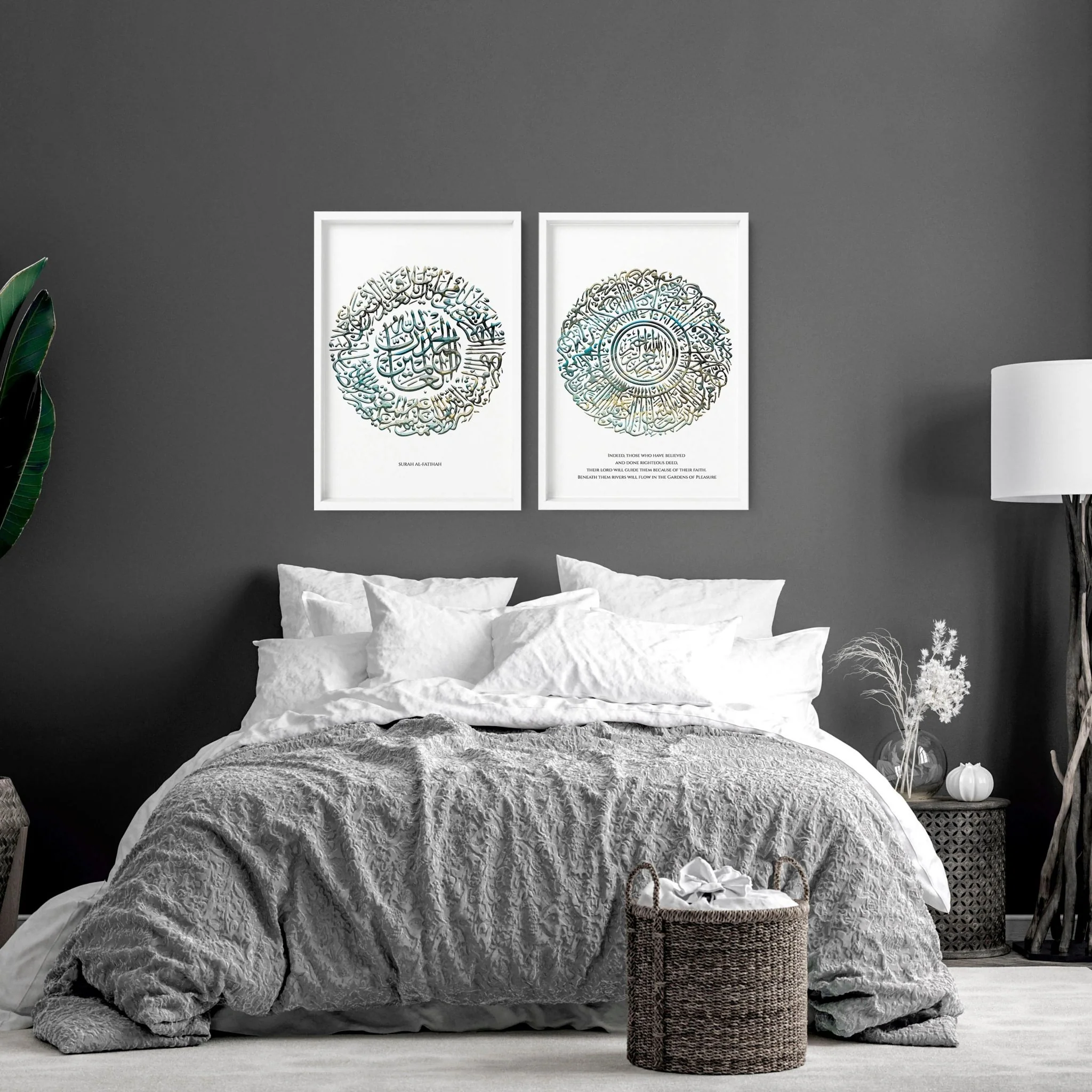 Ramadan Mubarak decoration | set of 2 Bedroom wall art - Image 2