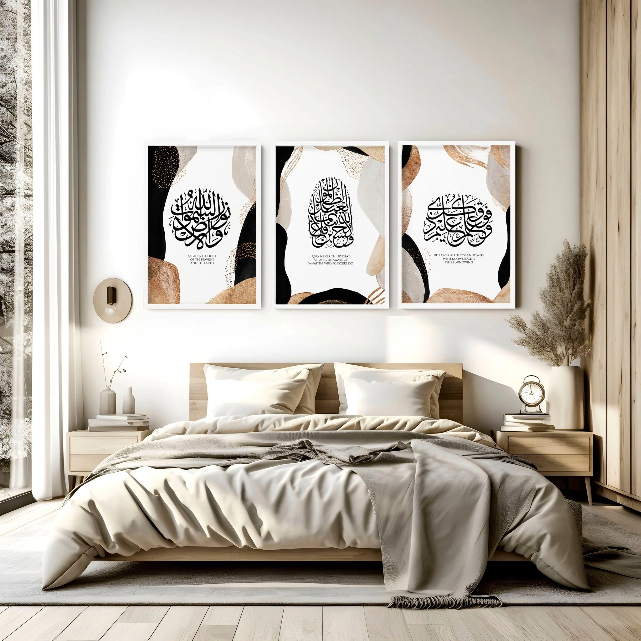 Ramadan Mubarak decorations | set of 3 wall art prints for Bedroom - Image 2