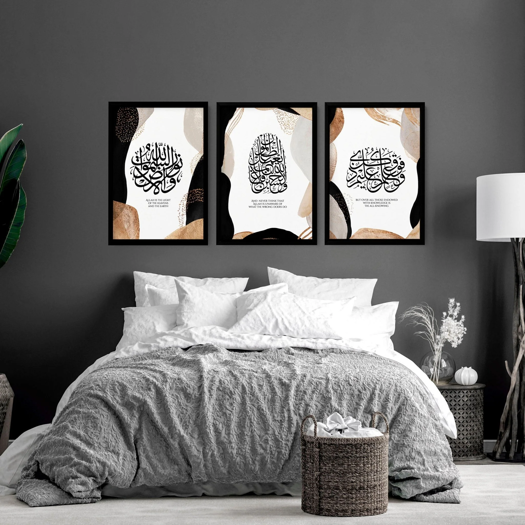 Ramadan Mubarak decorations | set of 3 wall art prints for Bedroom - Image 3