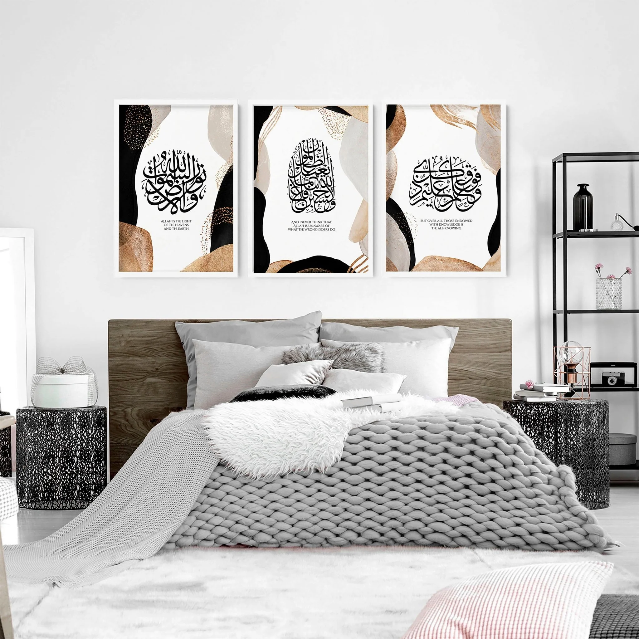 Ramadan Mubarak decorations | set of 3 wall art prints for Bedroom - Image 5