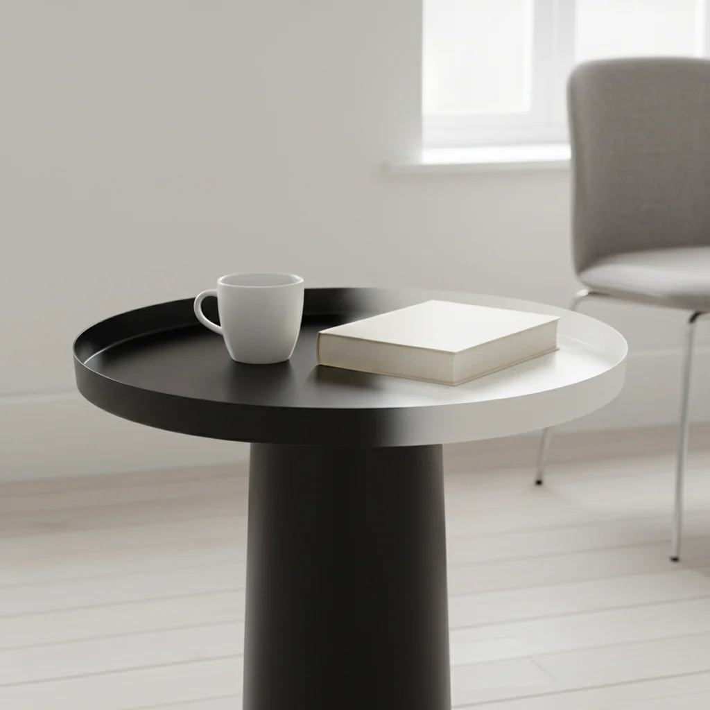 Ramus Black And White Ombre Side Table - Image 3