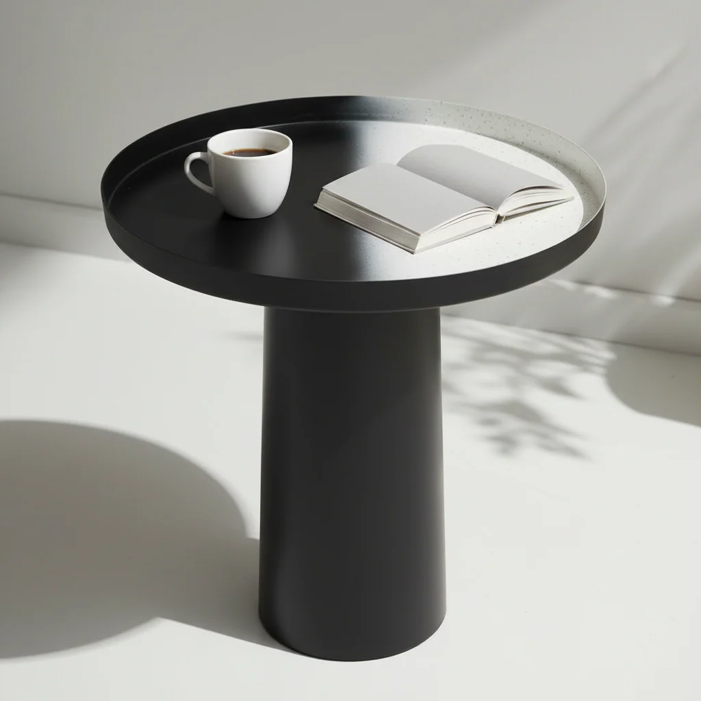 Ramus Black And White Ombre Side Table - Image 5