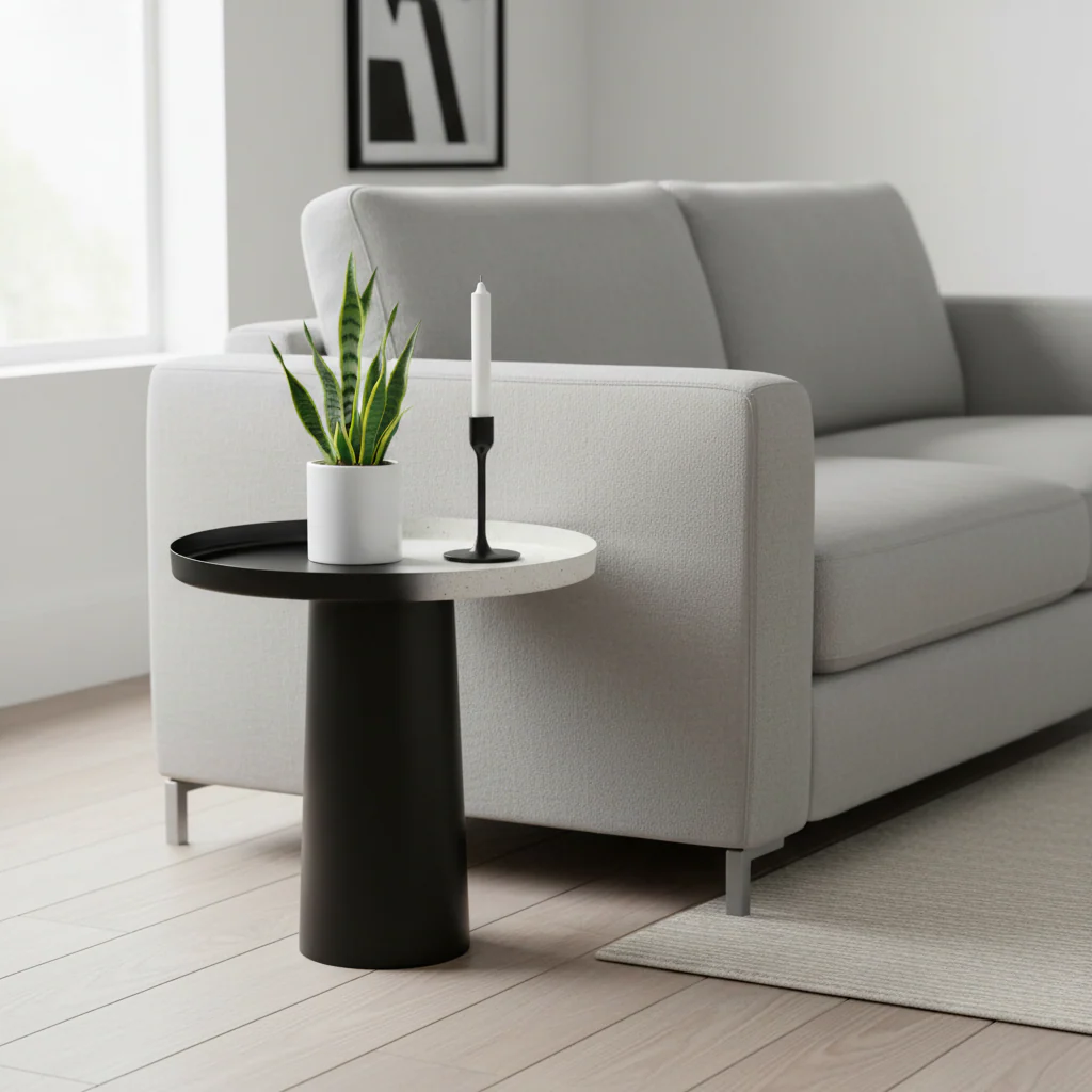 Ramus Black And White Ombre Side Table - Image 6