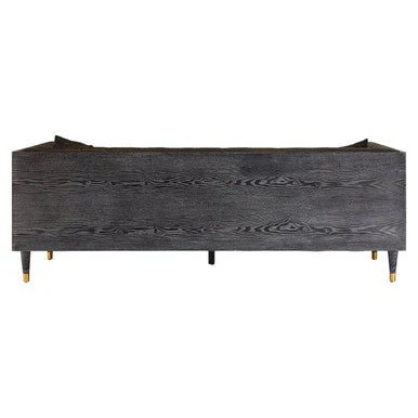 Raven 3 Seat Black Faux Leather Sofa - Image 13