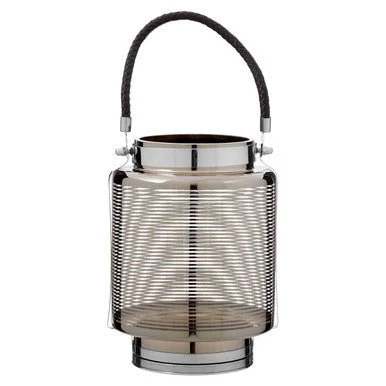 Raya Large Nickel Stripe Lantern - Image 8