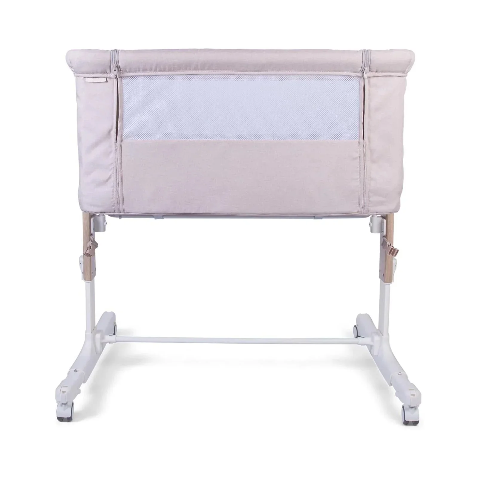 Red Kite Rockabye Bedside Crib - Oatmeal