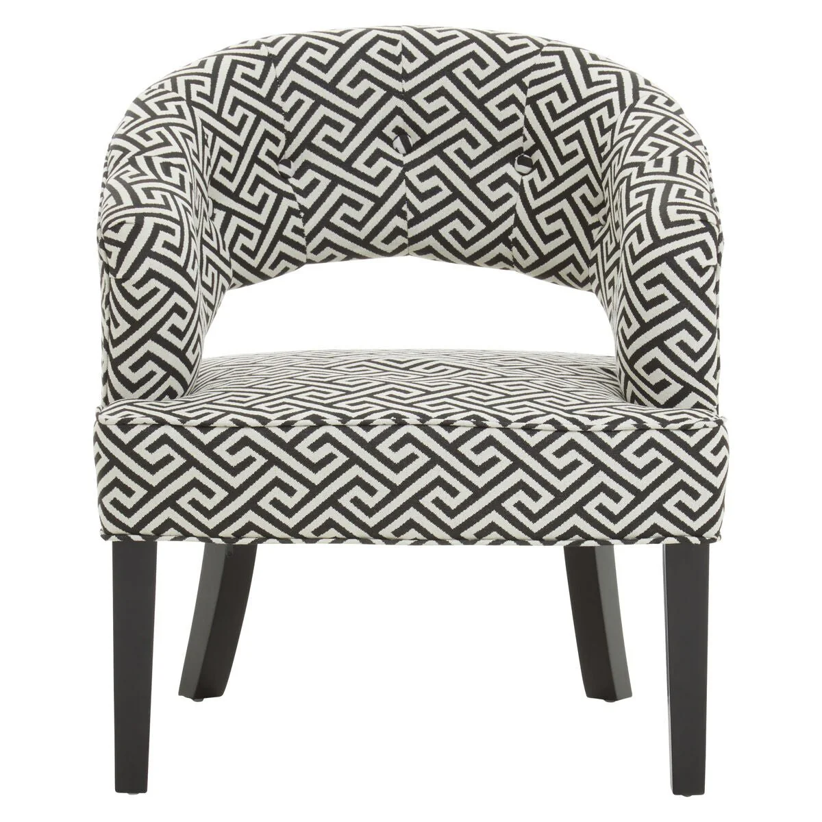 Regents Park Greek Key design Cutout Lounge Chair - Image 12