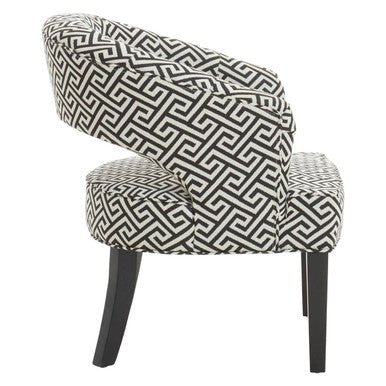 Regents Park Greek Key design Cutout Lounge Chair - Image 15