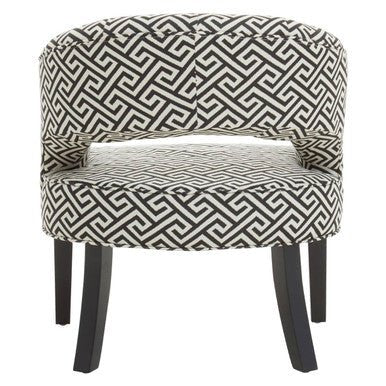 Regents Park Greek Key design Cutout Lounge Chair - Image 16