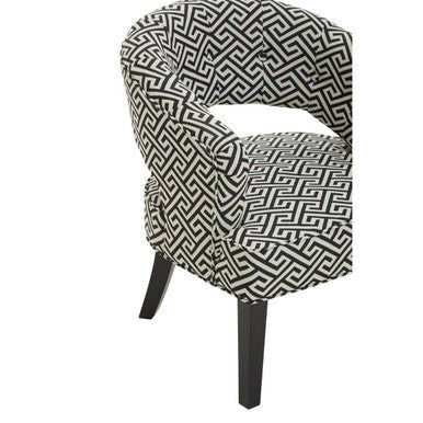 Regents Park Greek Key design Cutout Lounge Chair - Image 21