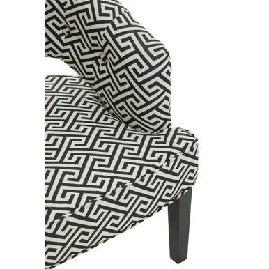 Regents Park Greek Key design Cutout Lounge Chair - Image 22