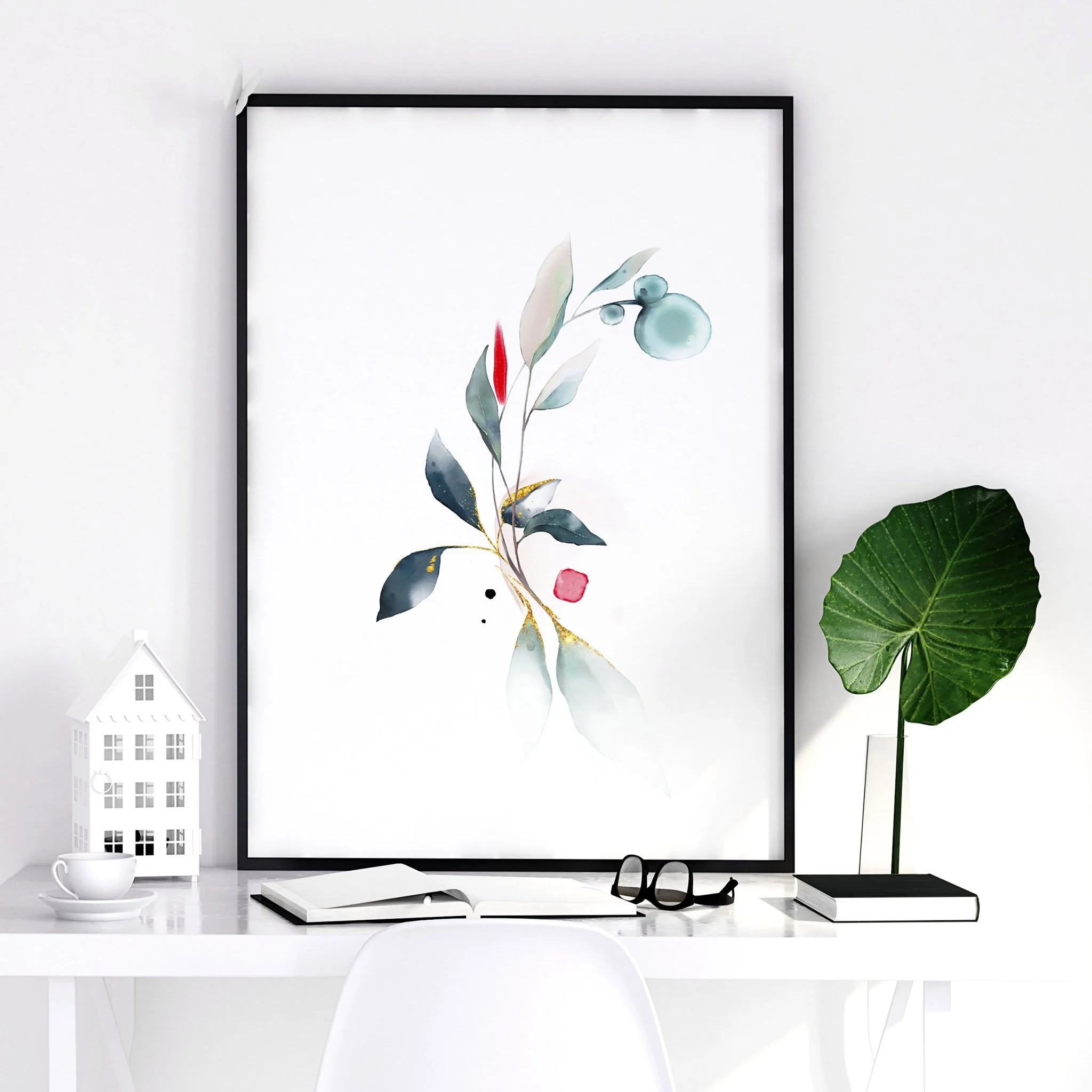 Relaxing bedroom wall art | set of 3 framed art prints - Image 5
